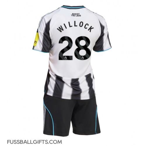 Newcastle United Joe Willock #28 Fußballbekleidung Heimtrikot Kinder 2025-26 Kurzarm (+ kurze hosen)